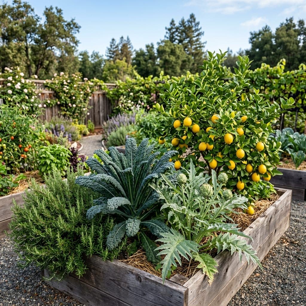 Raised beds , planting and xeriscaping by RNR Landscaping & Construction in the North Bay.